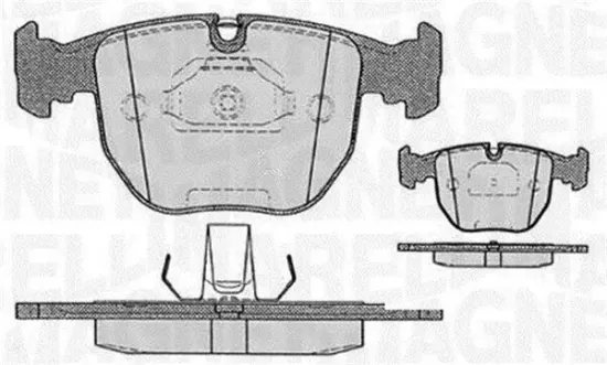 Bremsbelagsatz, Scheibenbremse Vorderachse MAGNETI MARELLI 363916060579 Bild Bremsbelagsatz, Scheibenbremse Vorderachse MAGNETI MARELLI 363916060579