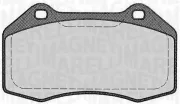 Bremsbelagsatz, Scheibenbremse Vorderachse MAGNETI MARELLI 363916060590