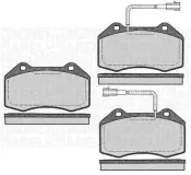Bremsbelagsatz, Scheibenbremse Vorderachse MAGNETI MARELLI 363916060591