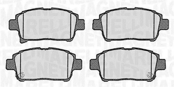 Bremsbelagsatz, Scheibenbremse MAGNETI MARELLI 363916060592