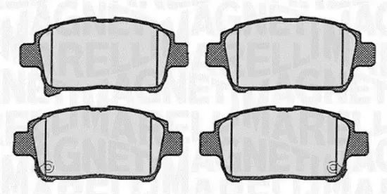 Bremsbelagsatz, Scheibenbremse MAGNETI MARELLI 363916060592 Bild Bremsbelagsatz, Scheibenbremse MAGNETI MARELLI 363916060592