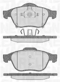 Bremsbelagsatz, Scheibenbremse Vorderachse MAGNETI MARELLI 363916060595