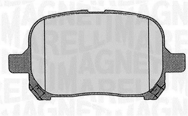 Bremsbelagsatz, Scheibenbremse Vorderachse MAGNETI MARELLI 363916060597