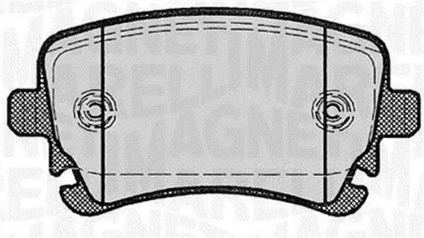 Bremsbelagsatz, Scheibenbremse Hinterachse MAGNETI MARELLI 363916060602