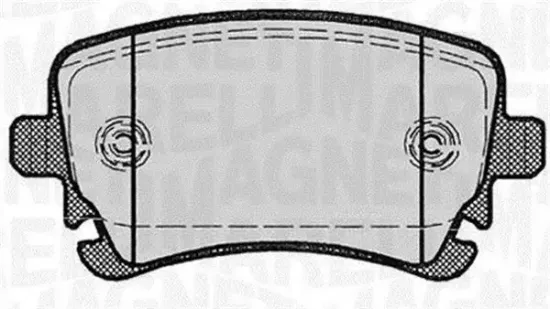 Bremsbelagsatz, Scheibenbremse Hinterachse MAGNETI MARELLI 363916060602 Bild Bremsbelagsatz, Scheibenbremse Hinterachse MAGNETI MARELLI 363916060602