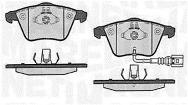 Bremsbelagsatz, Scheibenbremse MAGNETI MARELLI 363916060610