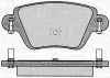 Bremsbelagsatz, Scheibenbremse Hinterachse MAGNETI MARELLI 363916060613