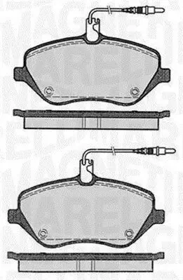 Bremsbelagsatz, Scheibenbremse MAGNETI MARELLI 363916060615