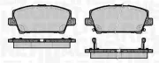 Bremsbelagsatz, Scheibenbremse Vorderachse MAGNETI MARELLI 363916060620