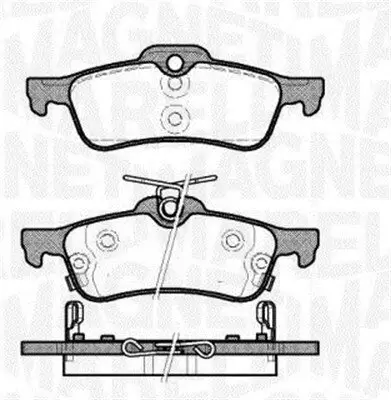 Bremsbelagsatz, Scheibenbremse MAGNETI MARELLI 363916060631 Bild Bremsbelagsatz, Scheibenbremse MAGNETI MARELLI 363916060631