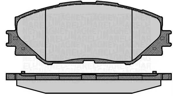 Bremsbelagsatz, Scheibenbremse MAGNETI MARELLI 363916060632