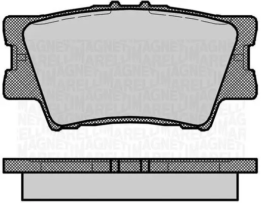 Bremsbelagsatz, Scheibenbremse Hinterachse MAGNETI MARELLI 363916060633