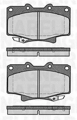 Bremsbelagsatz, Scheibenbremse MAGNETI MARELLI 363916060635 Bild Bremsbelagsatz, Scheibenbremse MAGNETI MARELLI 363916060635