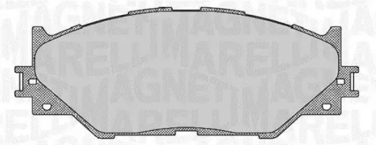 Bremsbelagsatz, Scheibenbremse Vorderachse MAGNETI MARELLI 363916060637 Bild Bremsbelagsatz, Scheibenbremse Vorderachse MAGNETI MARELLI 363916060637
