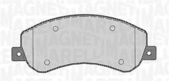 Bremsbelagsatz, Scheibenbremse Vorderachse MAGNETI MARELLI 363916060645 Bild Bremsbelagsatz, Scheibenbremse Vorderachse MAGNETI MARELLI 363916060645