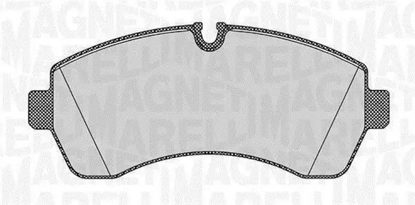 Bremsbelagsatz, Scheibenbremse Vorderachse MAGNETI MARELLI 363916060647