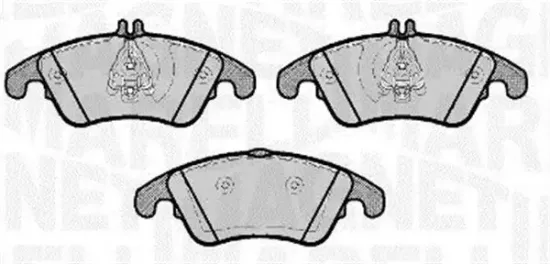 Bremsbelagsatz, Scheibenbremse MAGNETI MARELLI 363916060653 Bild Bremsbelagsatz, Scheibenbremse MAGNETI MARELLI 363916060653