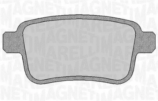 Bremsbelagsatz, Scheibenbremse MAGNETI MARELLI 363916060660 Bild Bremsbelagsatz, Scheibenbremse MAGNETI MARELLI 363916060660