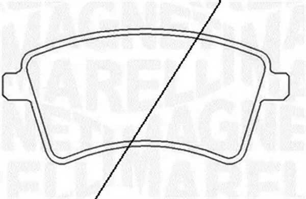Bremsbelagsatz, Scheibenbremse Vorderachse MAGNETI MARELLI 363916060662