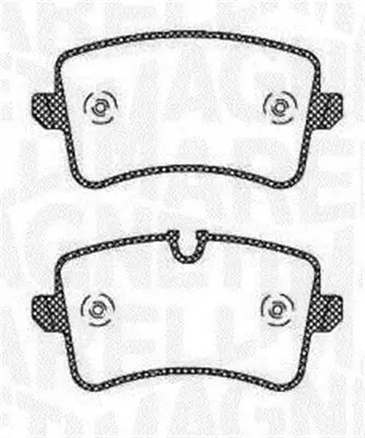 Bremsbelagsatz, Scheibenbremse MAGNETI MARELLI 363916060673