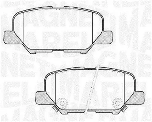 Bremsbelagsatz, Scheibenbremse MAGNETI MARELLI 363916060678