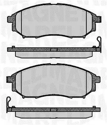Bremsbelagsatz, Scheibenbremse Vorderachse MAGNETI MARELLI 363916060683 Bild Bremsbelagsatz, Scheibenbremse Vorderachse MAGNETI MARELLI 363916060683
