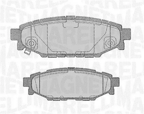 Bremsbelagsatz, Scheibenbremse MAGNETI MARELLI 363916060700 Bild Bremsbelagsatz, Scheibenbremse MAGNETI MARELLI 363916060700