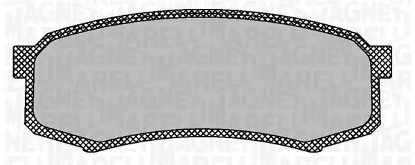 Bremsbelagsatz, Scheibenbremse MAGNETI MARELLI 363916060705