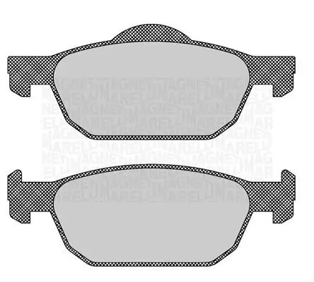 Bremsbelagsatz, Scheibenbremse Vorderachse MAGNETI MARELLI 363916060706
