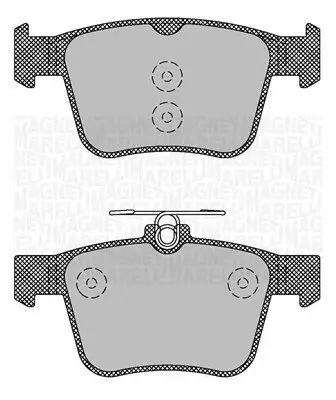 Bremsbelagsatz, Scheibenbremse MAGNETI MARELLI 363916060713 Bild Bremsbelagsatz, Scheibenbremse MAGNETI MARELLI 363916060713