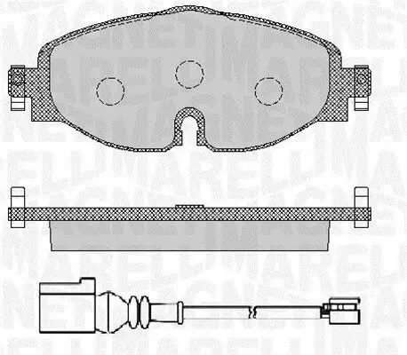 Bremsbelagsatz, Scheibenbremse MAGNETI MARELLI 363916060715