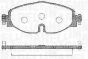 Bremsbelagsatz, Scheibenbremse MAGNETI MARELLI 363916060716