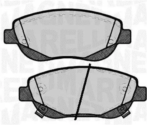 Bremsbelagsatz, Scheibenbremse MAGNETI MARELLI 363916060781