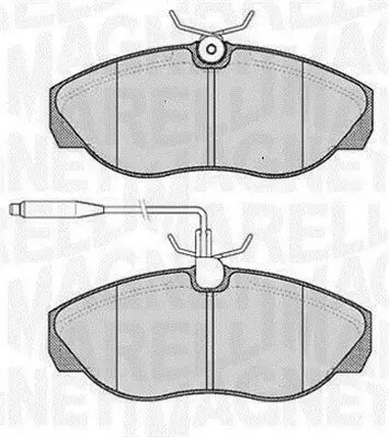 Bremsbelagsatz, Scheibenbremse MAGNETI MARELLI 363916060789