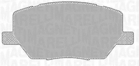 Bremsbelagsatz, Scheibenbremse Vorderachse MAGNETI MARELLI 363916060793 Bild Bremsbelagsatz, Scheibenbremse Vorderachse MAGNETI MARELLI 363916060793