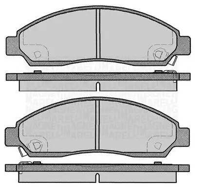 Bremsbelagsatz, Scheibenbremse MAGNETI MARELLI 363916060802