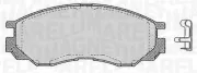 Bremsbelagsatz, Scheibenbremse Vorderachse MAGNETI MARELLI 363916060810