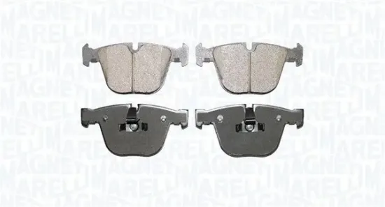 Bremsbelagsatz, Scheibenbremse Hinterachse MAGNETI MARELLI 363916060844 Bild Bremsbelagsatz, Scheibenbremse Hinterachse MAGNETI MARELLI 363916060844
