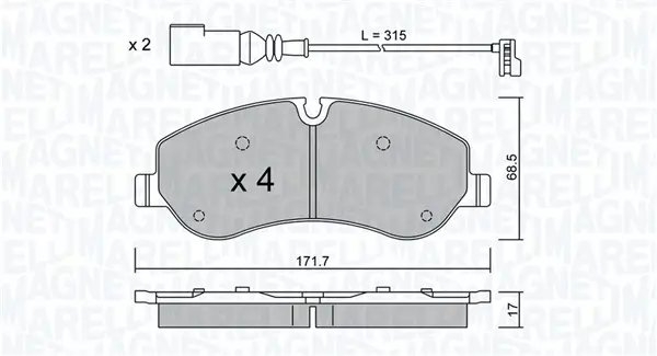 Nehmerzylinder, Kupplung MAGNETI MARELLI 360319030094