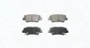 Bremsbelagsatz, Scheibenbremse Hinterachse MAGNETI MARELLI 363916060851