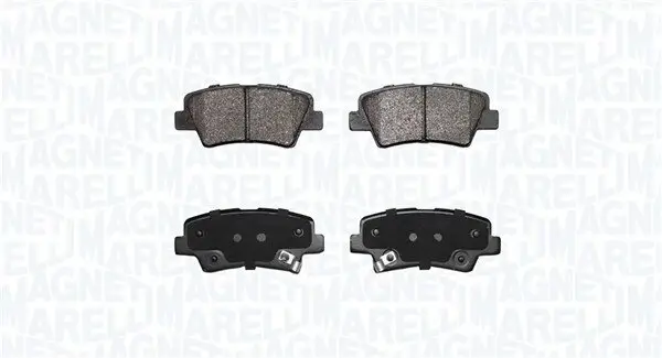 Bremsbelagsatz, Scheibenbremse Hinterachse MAGNETI MARELLI 363916060852