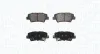 Bremsbelagsatz, Scheibenbremse Hinterachse MAGNETI MARELLI 363916060852
