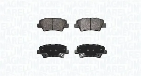 Bremsbelagsatz, Scheibenbremse Hinterachse MAGNETI MARELLI 363916060852 Bild Bremsbelagsatz, Scheibenbremse Hinterachse MAGNETI MARELLI 363916060852