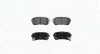 Bremsbelagsatz, Scheibenbremse Hinterachse MAGNETI MARELLI 363916060872