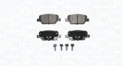 Bremsbelagsatz, Scheibenbremse Hinterachse MAGNETI MARELLI 363916060884