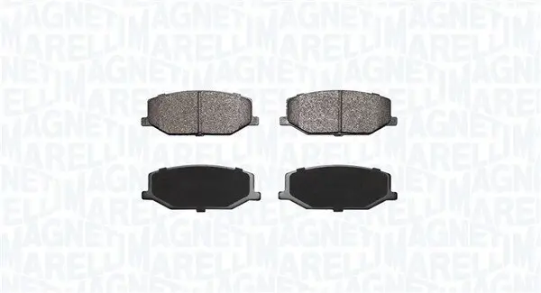 Bremsbelagsatz, Scheibenbremse Vorderachse MAGNETI MARELLI 363916060908