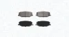 Bremsbelagsatz, Scheibenbremse Vorderachse MAGNETI MARELLI 363916060908