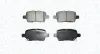 Bremsbelagsatz, Scheibenbremse Hinterachse MAGNETI MARELLI 363916060917