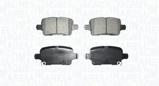 Bremsbelagsatz, Scheibenbremse Hinterachse MAGNETI MARELLI 363916060917 Bild Bremsbelagsatz, Scheibenbremse Hinterachse MAGNETI MARELLI 363916060917