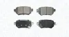 Bremsbelagsatz, Scheibenbremse Hinterachse MAGNETI MARELLI 363916060920